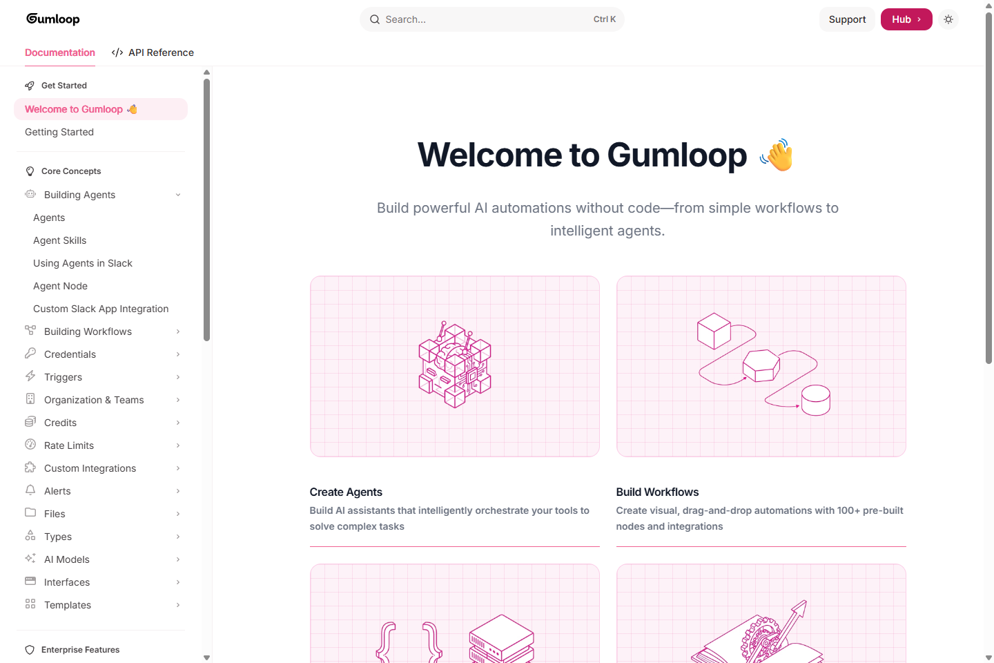 Gumloop docs for workflows and automations
