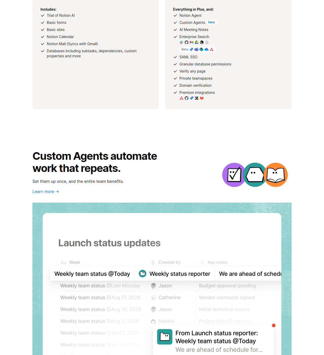 Custom Agents inside the Notion AI ecosystem