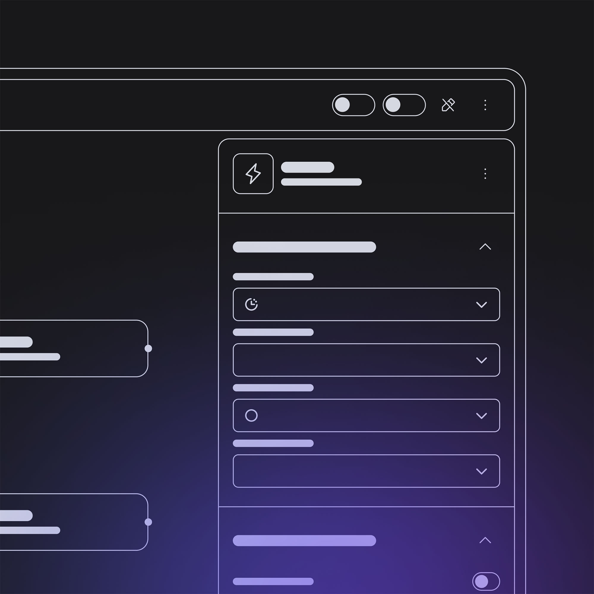 Node configuration panel in Workflow Builder